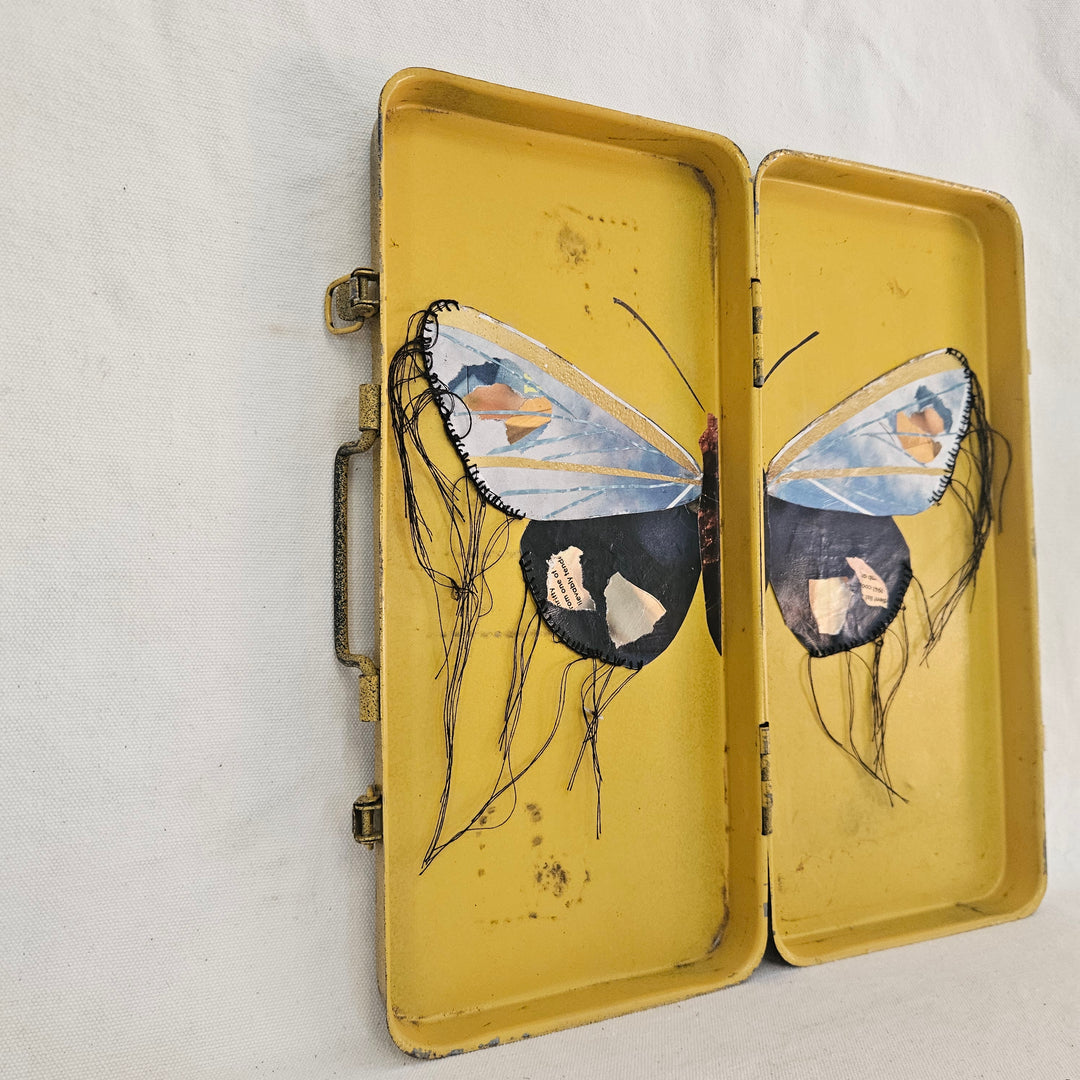 Sonja in a Toolbox | Original Fine Art Collage