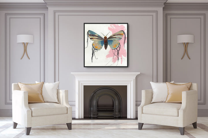 Madeline – Butterfly Moth Collection | Fine Art Giclée Print | Recycled Magazine Collage Wall Art