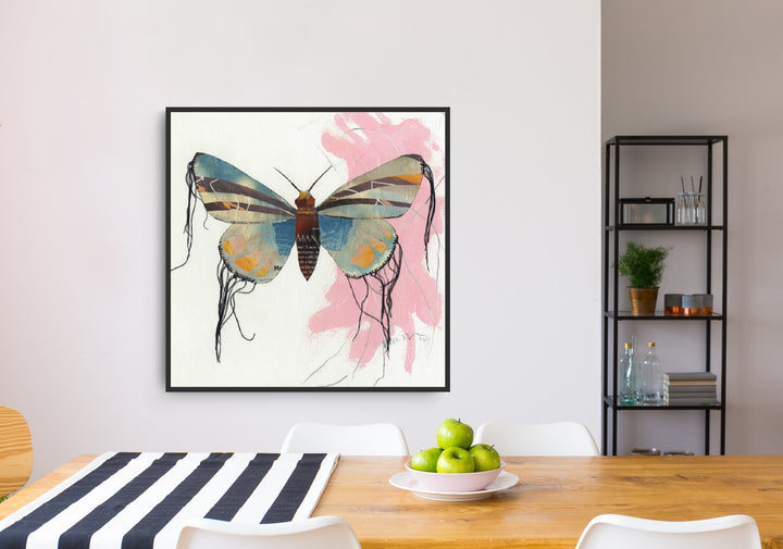 Madeline – Butterfly Moth Collection | Fine Art Giclée Print | Recycled Magazine Collage Wall Art