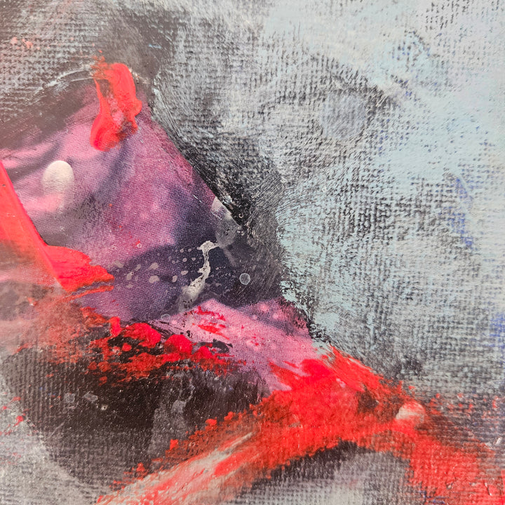 Koi - Abstract Original Mixed Media