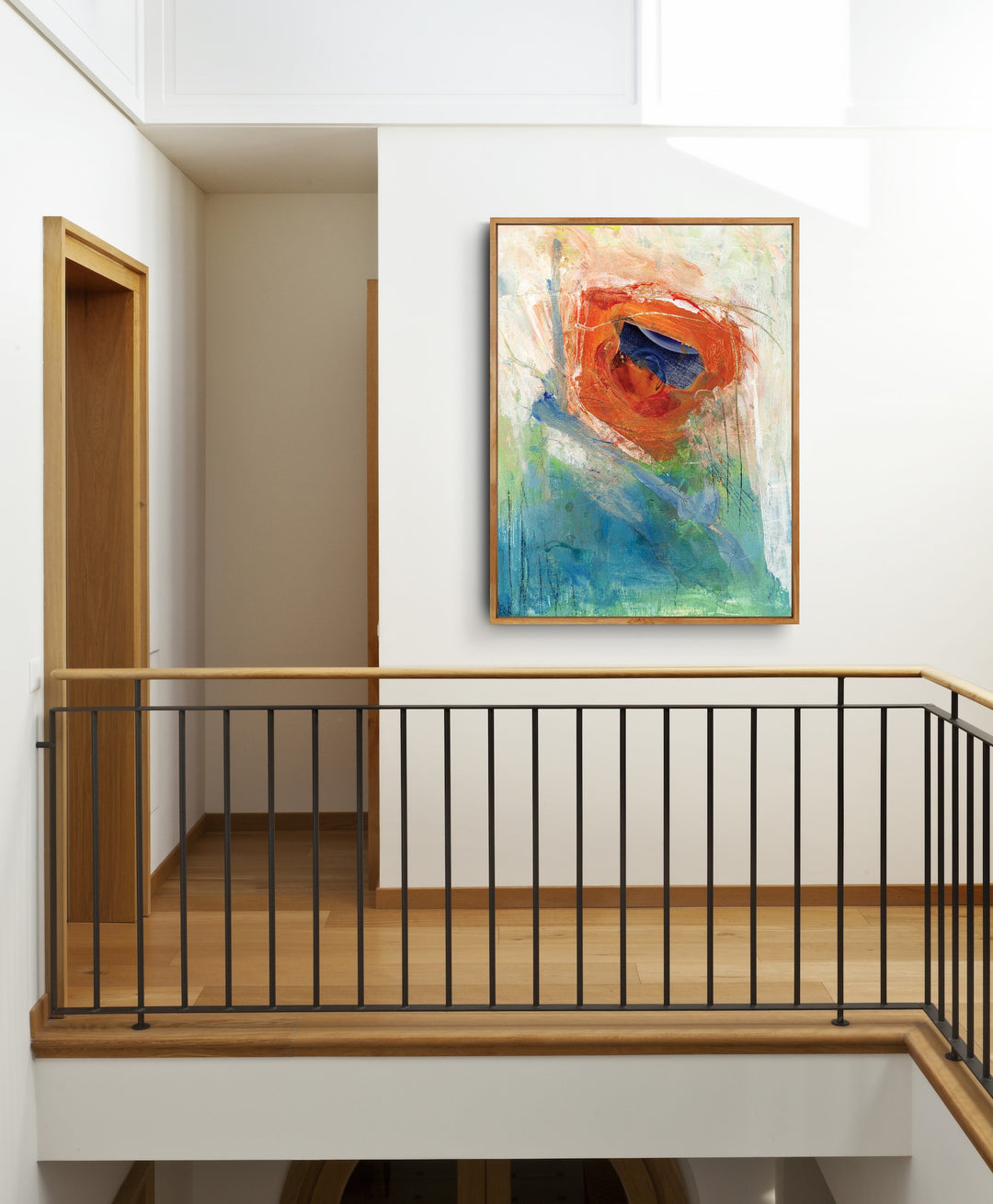 Sunburst | Abstract Art Print | Recycled Magazine Collage Wall Art